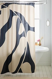 Matisse Leaf Patterned Shower Curtain