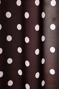 Classic Polka Dot Patterned Shower Curtain