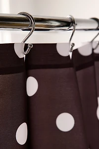 Classic Polka Dot Patterned Shower Curtain