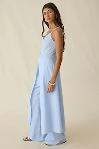 ASTR The Label Rena Button-Front Flyaway Maxi Top