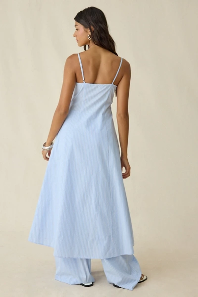 ASTR The Label Rena Button-Front Flyaway Maxi Top