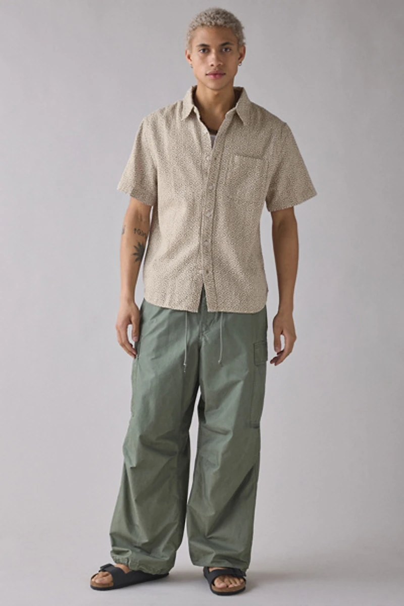 BDG Patterned Baggy Short Sleeve Shirt