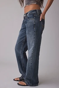 BDG Kayla Contrast Stitch Low-Rise Jean