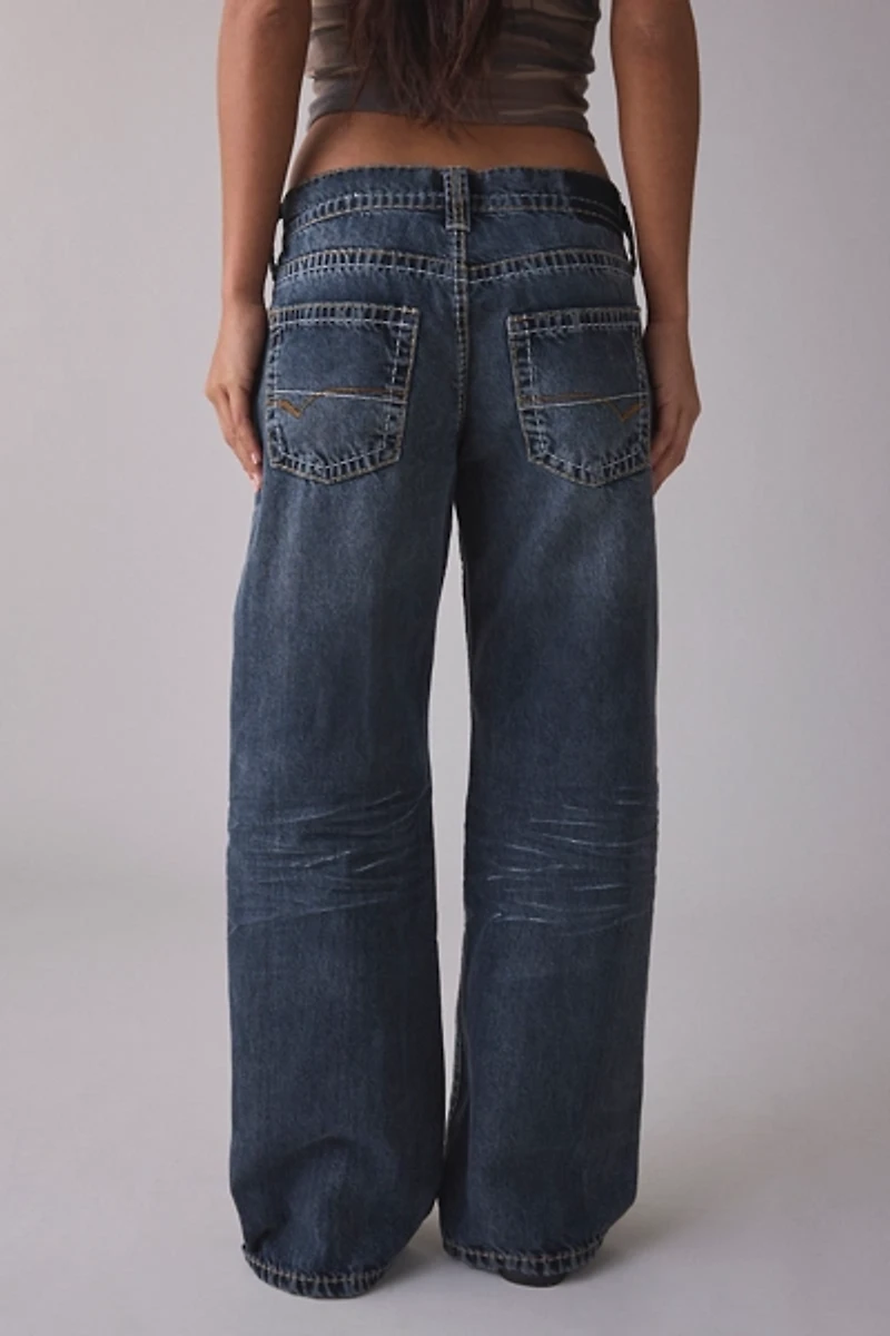 BDG Kayla Contrast Stitch Low-Rise Jean