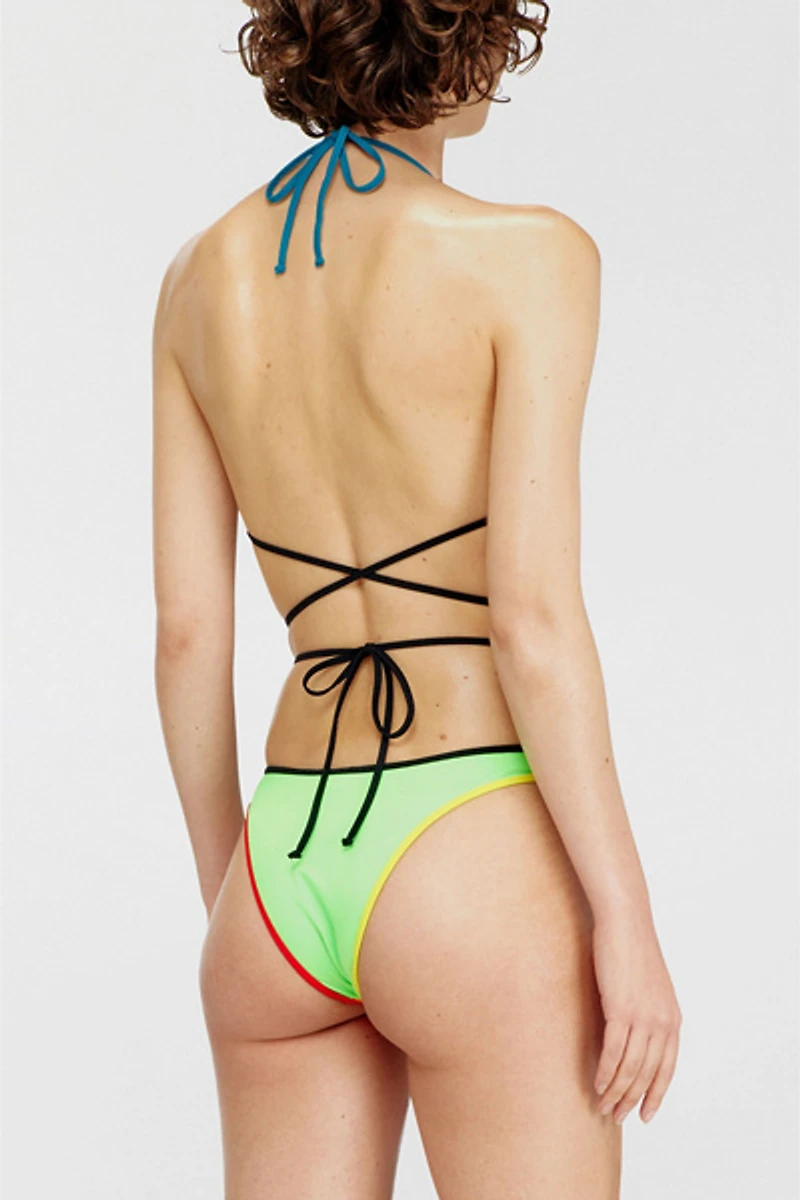 Diesel Brooke D-Pop Colorblock Bikini Bottoms