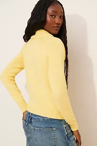 BDG Scottie Varsity Graphic Knit Zip-Up Collared Cardigan