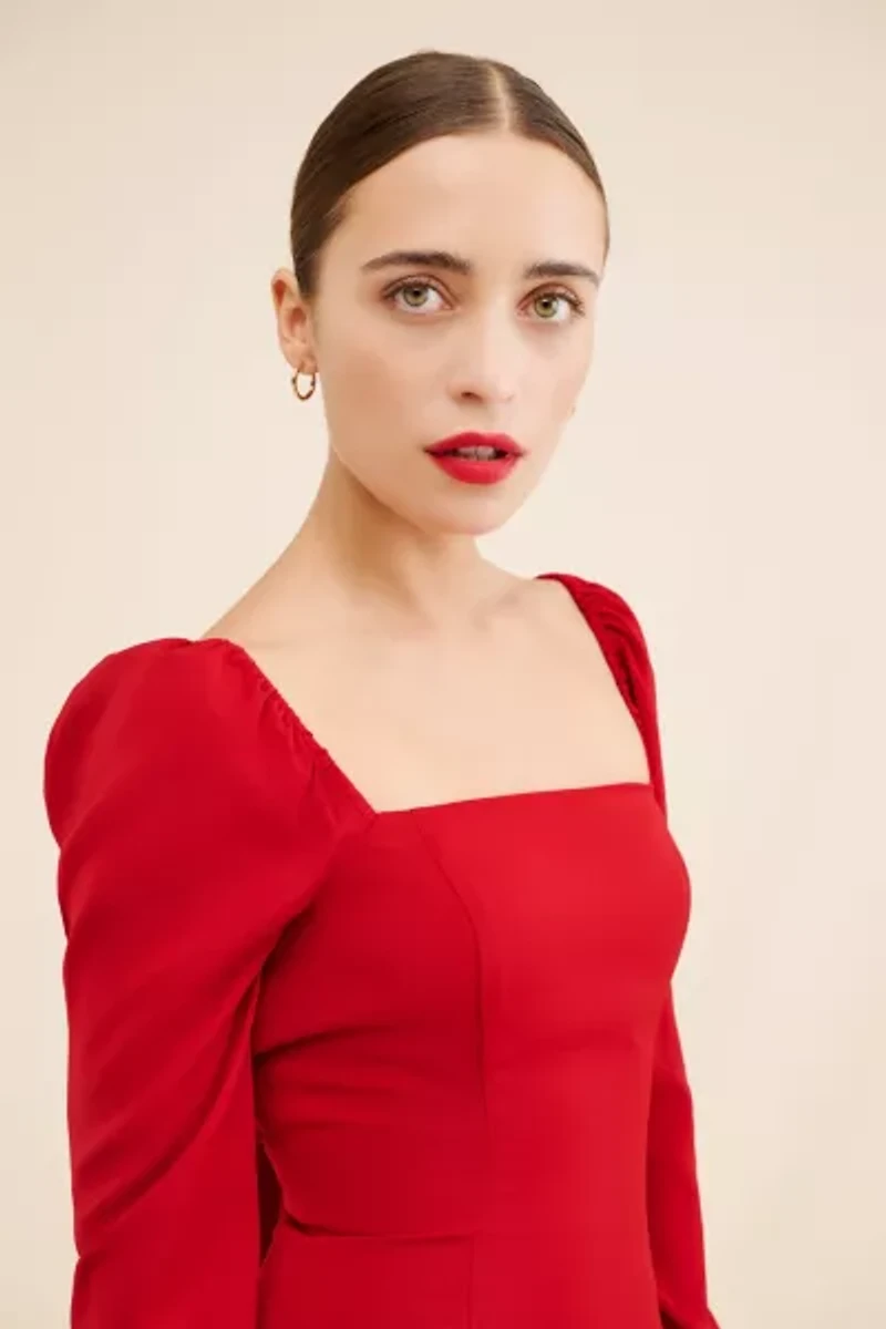 Awaylee Bow Back Drop Waist Mini Dress