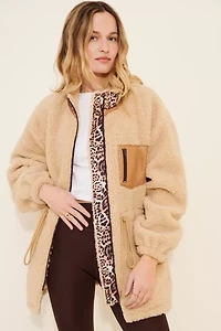 4SI3NNA Midi Sherpa Coat