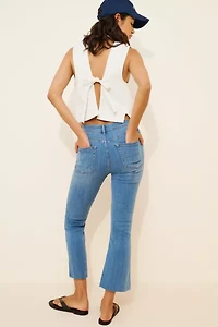 JUST BLACK DENIM Crop Kick Flare Jeans