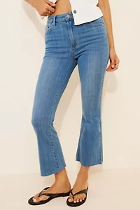 JUST BLACK DENIM Crop Kick Flare Jeans