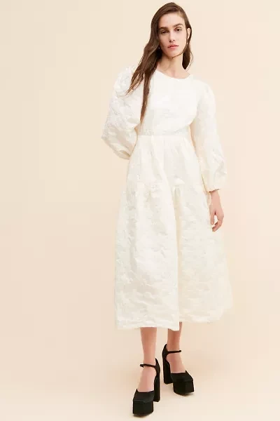 Sister Jane Bale Jacquard Midi Dress