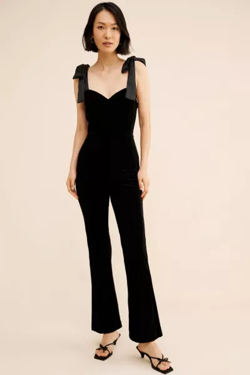 Endless Rose Velvet Wide Leg Jumpsuit