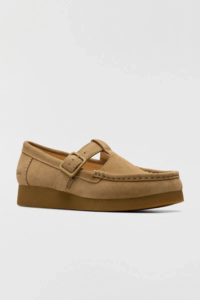 Clarks Women's Wallabee Evo T-Bar Shoes