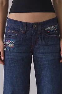 BDG Kayla Ultimate Embellished Low-Rise Jeans