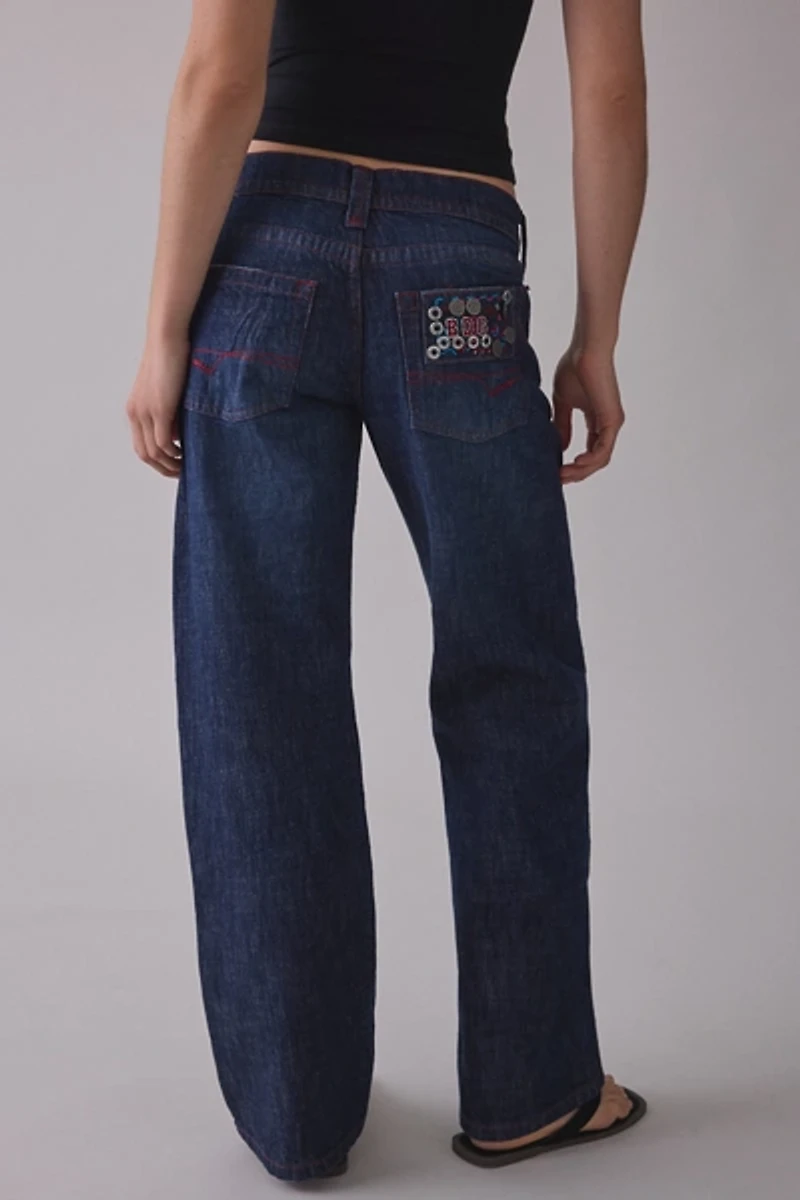 BDG Kayla Ultimate Embellished Low-Rise Jeans