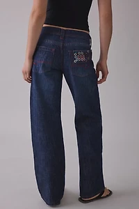 BDG Kayla Ultimate Embellished Low-Rise Jeans