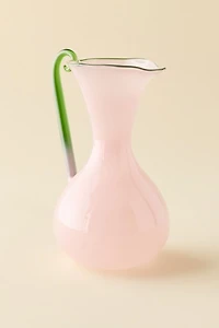 Calla Lily Sculpted Glass Pitcher