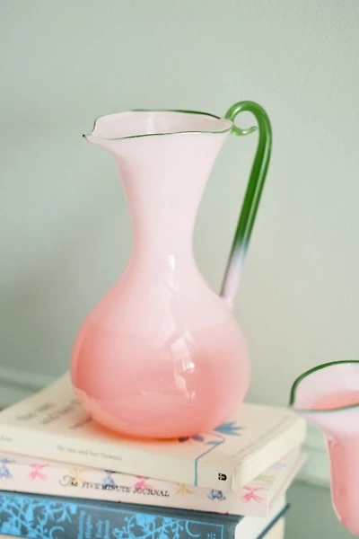 Calla Lily Sculpted Glass Pitcher
