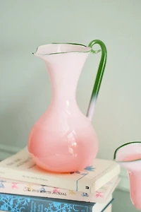 Calla Lily Sculpted Glass Pitcher