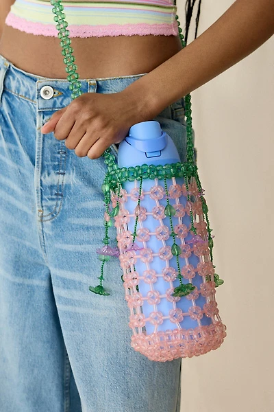 Bellflower Beaded Water Bottle Sling