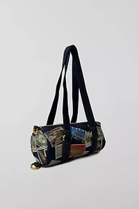 Bournestar Vintage Postage Denim Mini Duffle Bag
