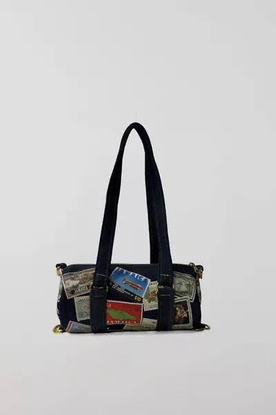 Bournestar Vintage Postage Denim Mini Duffle Bag