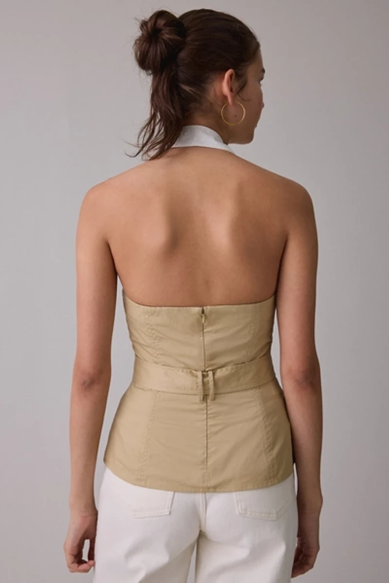 ASTR The Label Aleda Layered Halter Neck Top