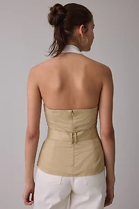 ASTR The Label Aleda Layered Halter Neck Top