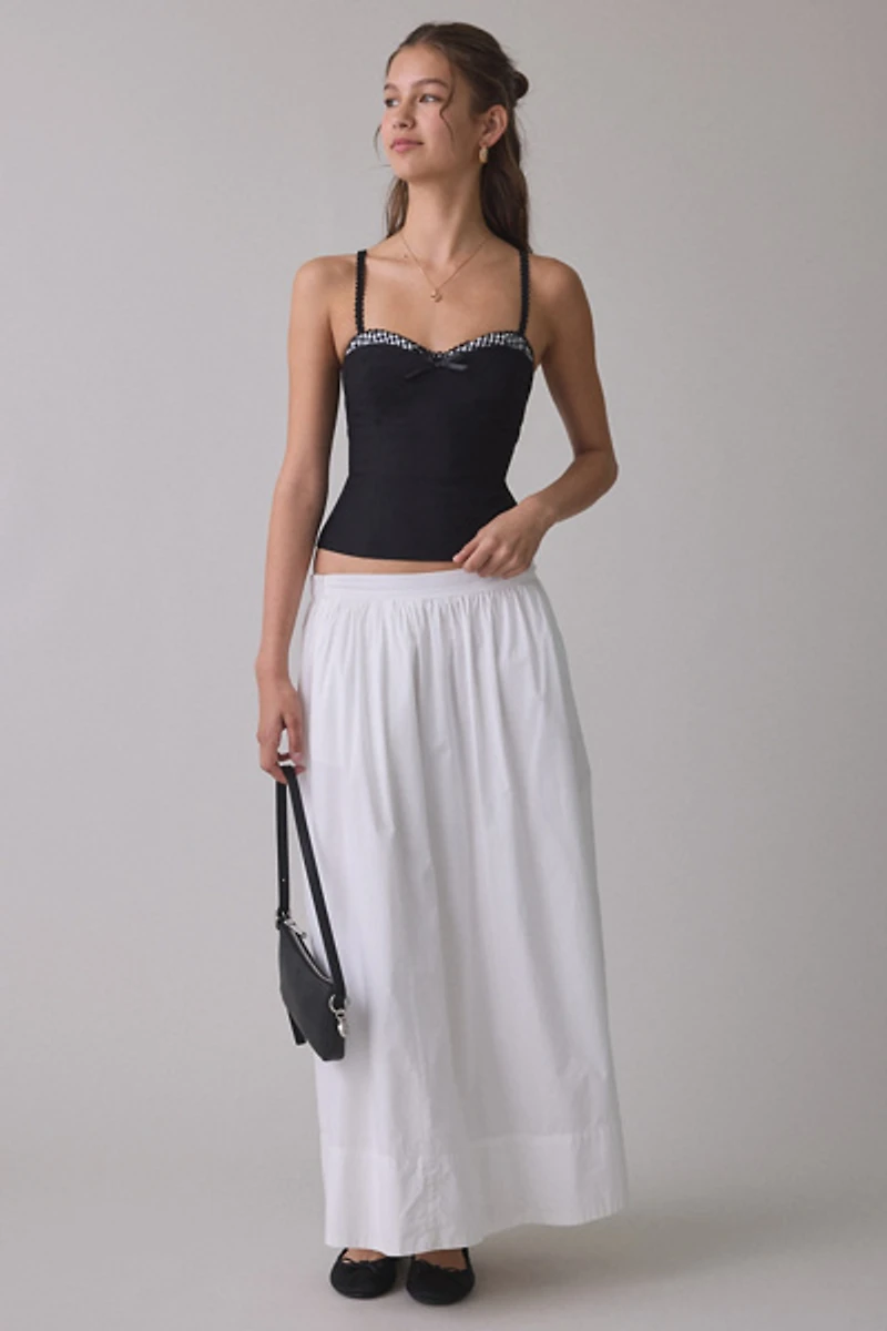 ASTR The Label Amalie Sweetheart Cropped Bustier Top