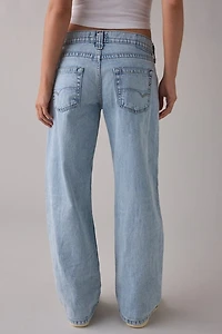 BDG Kayla Destructed Knee Low-Rise Jeans