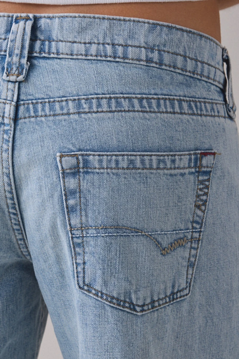 BDG Kayla Destructed Knee Low-Rise Jeans