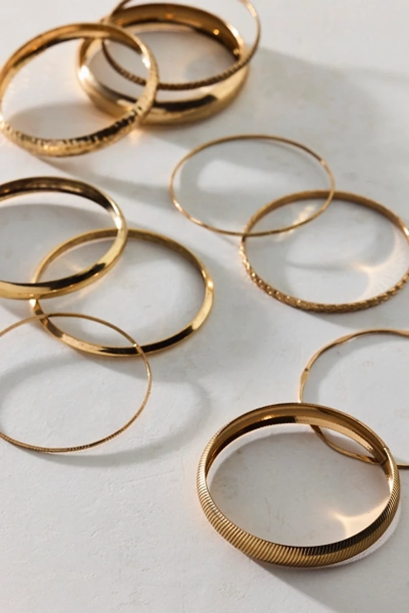 Lunar Layers Eclectic Bangle Bracelet Set