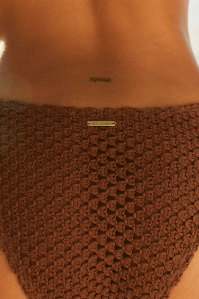 Billabong Twisted Tides Espresso Side-Tie Bikini Bottom