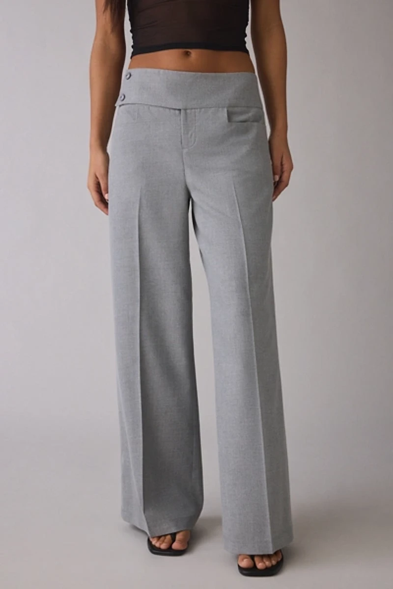 UO Marley Slouch Low-Rise Wide Leg Trouser