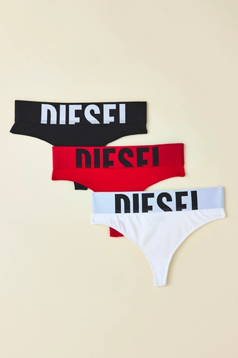 Diesel Ufst-Stars Thong 3-Pack