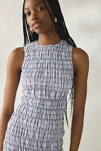 Daisy Street Lagoon Drop Waist Smocked Maxi Dress