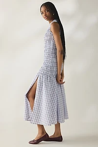Daisy Street Lagoon Drop Waist Smocked Maxi Dress