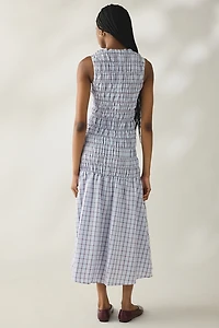 Daisy Street Lagoon Drop Waist Smocked Maxi Dress