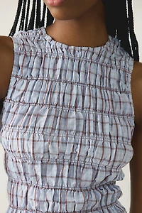 Daisy Street Lagoon Drop Waist Smocked Maxi Dress