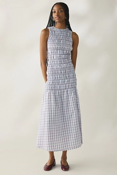 Daisy Street Lagoon Drop Waist Smocked Maxi Dress