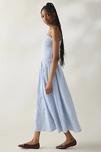 Daisy Street Meadow Smocked Gingham Maxi Dress