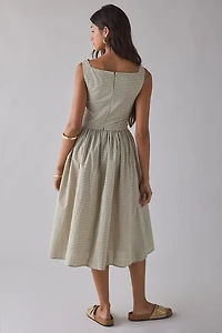 Daisy Street Cammie Cowl Neck Corset Midi Dress