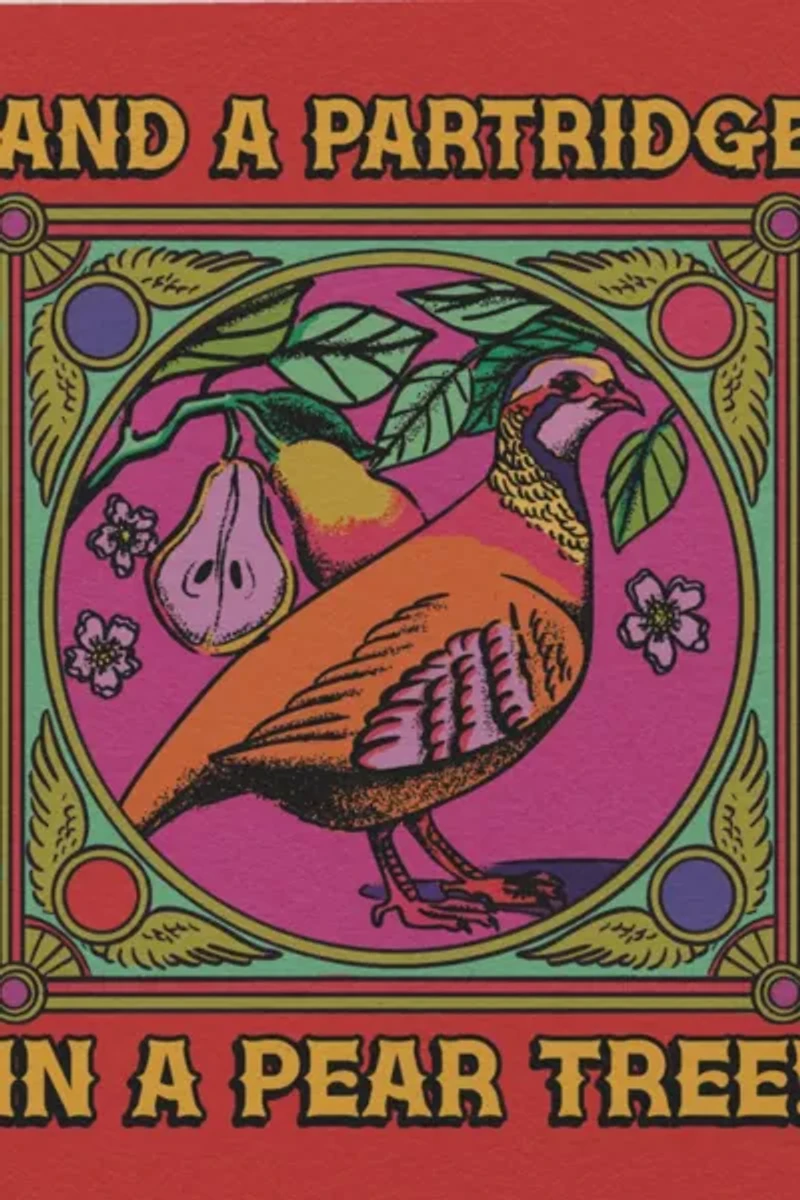 Red Cap 12 Days of Christmas Holiday Greeting Card