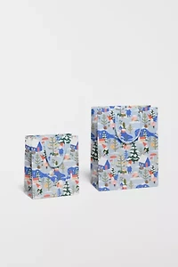 Red Cap Holiday Gnomes Gift Bag