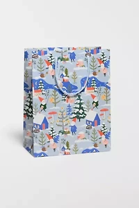 Red Cap Holiday Gnomes Gift Bag