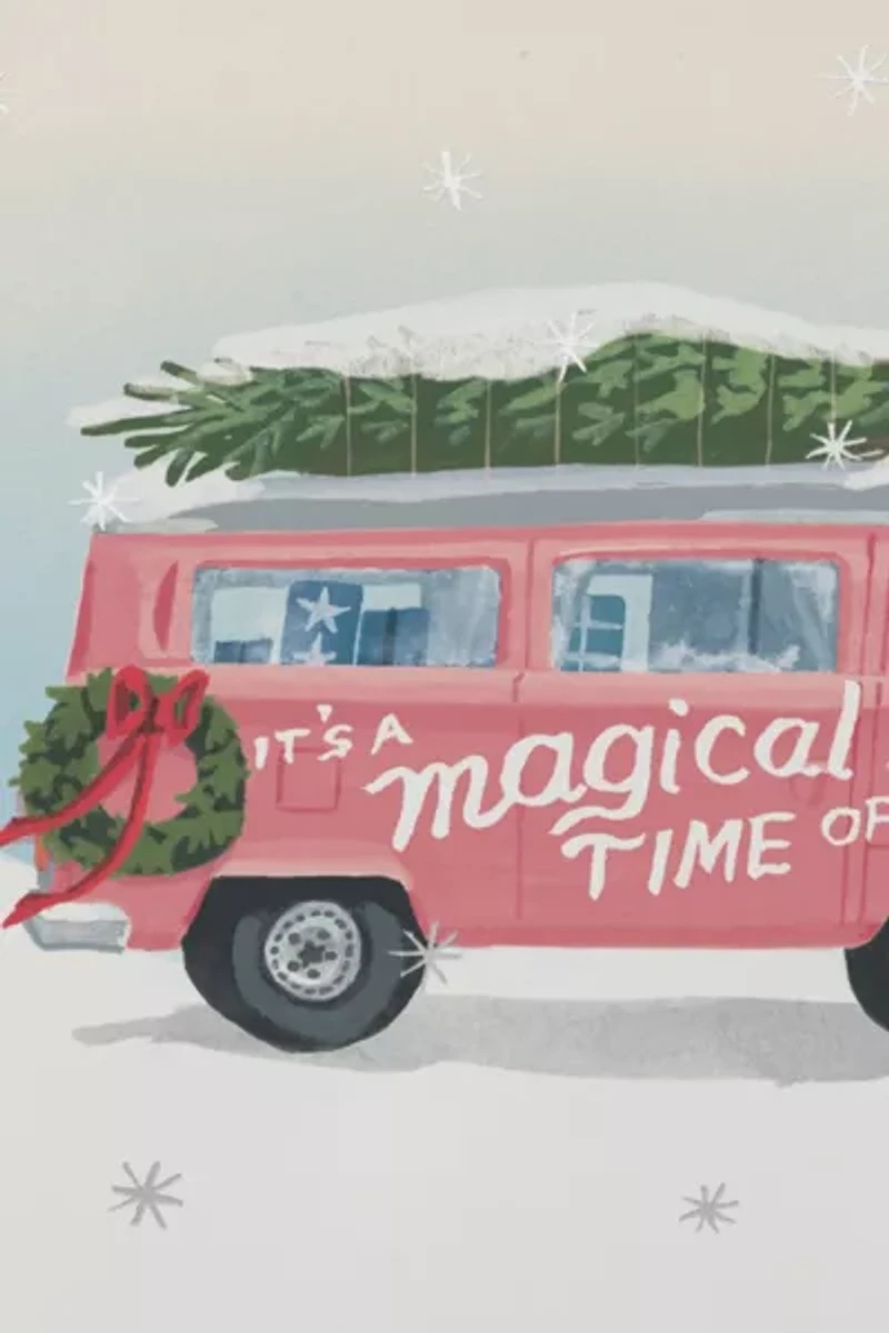 Red Cap Magical Time of the Year Holiday Greeting Card