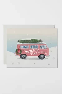 Red Cap Magical Time of the Year Holiday Greeting Card
