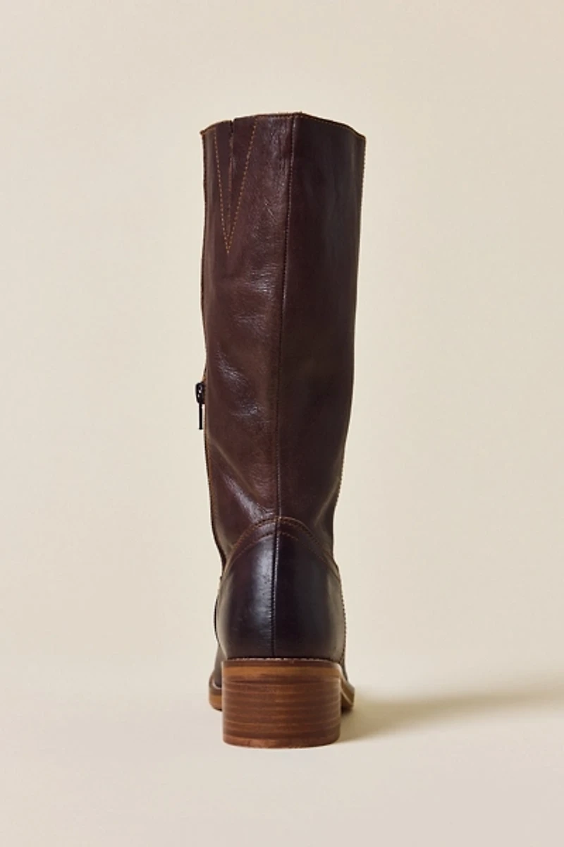 UO Leather Pull-On Boots