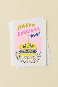 Yellow Owl Workshop Happy Burg-Day Birthday Card