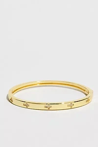 The M Jewelers Cross Stone Stackable Bracelet